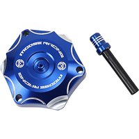 Image of T03-4132L - Moose Racing Aluminium Fuel Cap For Yamaha YZ65 2018-2024 - Blue