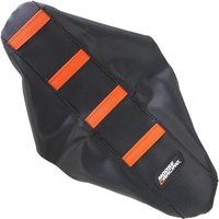 KTM5009-336RT - Moose Racing Ribbed Seat Cover For KTM SX50 2009-2015 - Black Cover/Orange Ribs