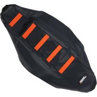 Image of KTM8513-336RT - Moose Racing Ribbed Seat Cover For KTM SX85 2013-2017 - Black Cover/Orange Ribs
