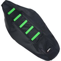 KXF45012-334RT - Moose Racing Ribbed Seat Cover For Kawasaki KXF250 2013-2016 - Black Cover/Green Ribs