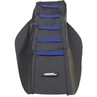 YZF25014-332RT - Moose Racing Ribbed Seat Cover For Yamaha YZF250 2014-2018 - Black Cover/Blue Ribs