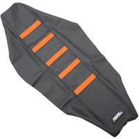 Image of KTM25015-336RT - KTM25015-336RT - Moose Ribbed Seat Cover - KTM SX 125/150 & SXF 250/350/450 2016-18 - Black/Orange