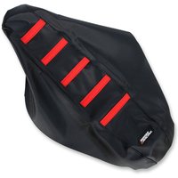 CRF45017-331RT - CRF45017-331RT - Moose Ribbed Seat Cover - Honda CRF250R 2018, CRF450R 2017-18 - Black/Red