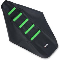 KXF25017-334RT - KXF25017-334RT - Moose Ribbed Seat Cover - Kawasaki KXF250 2017-18 - Black/ Green