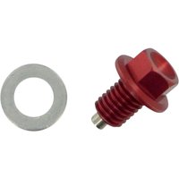 DP110 - Moose Racing Magnetic Drain Plug For Kawasaki KLX250 2008-2014 - Red