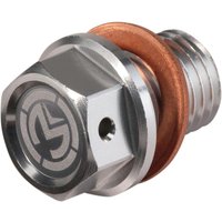 T14-6084S - Moose Racing Magnetic Drain Plug For Honda CRF250R 2010-2017 - Anodized Clear/Silver