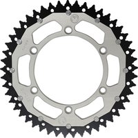 1210-808-49-11X - Moose Racing Dual Sprocket For Suzuki DR250 1990-1993 Rear Silver 49T