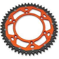 1210-895-48-14X - Moose Racing Dual Rear Sprocket For Gas Gas MC85 2022-2024 Rear Black/Orange 48T