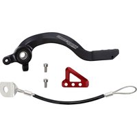 Image of 82-0661-21-10 - Moose Racing Brake Pedal For Gas Gas MC65 2021-2023 - Black/Red