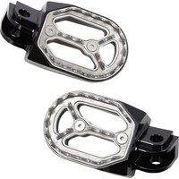 P17-54A7B - Moose Racing Qualifier Footpegs For Gas Gas EC 250 2018-2020 - Black/Chrome