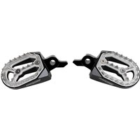 Image of P17-44A9B - Moose Racing Qualifier Foot Pegs For Yamaha WRF250 2024-2025 - Black/Chrome