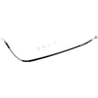 H02-2-035/P-CL - Moose Racing Stainless Steel Braided Brake Hose For Honda CR125 2005-2007 Rear - Silver