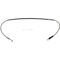 Y01-1-070/P-CL - Moose Racing Stainless Steel Braided Brake Hose For Fantic XX 125 2020-2024 Front - Silver