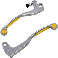 1SGSC31 - Moose Racing Competition Grip Lever Set For Suzuki DRZ400 2000-2003 - Silver/Yellow