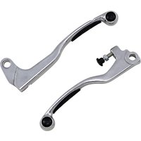 1SGSC22 - Moose Racing Competition Grip Lever Set For Suzuki DRZ125 L 2003-2010 - Black/Silver