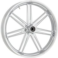 Image of 10302-204-6008 - Arlen Ness 7-Valve Forged Aluminium Wheel For Harley Davidson FLH 1868 2021 21x3.5 Front - Chrome/Silver
