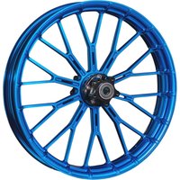 Image of 71-556 - Arlen Ness Y-Spoke Rim For Indian Chief 111 2014-2020 19x3.25 Front - Blue/Semi-Gloss