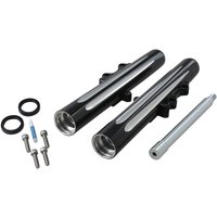Image of 06-513 - Arlen Ness Dual-Disc Hot Legs Fork Legs For Harley Davidson FLHR 1450 2000-2002 Lower - Black