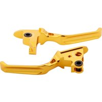 Image of 530-027 - Arlen Ness Method Lever Set For Harley Davidson FLS 1690 2015-2016 - Gold