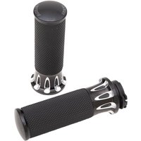 Image of 07-317 - Arlen Ness Fusion Deep Cut Grips For Harley Davidson FL 1200 1976-1977 - Black