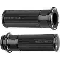 Image of 07-303 - Arlen Ness Fusion Slot Track Grips For Harley Davidson FLDE 1750 2018-2020 - Black