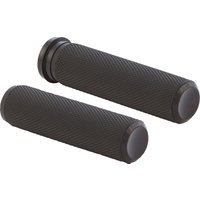 07-325 - Arlen Ness Knurled Grips For Harley Davidson FL 1200 1976-1977 - Black