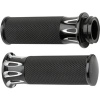 07-319 - Arlen Ness Fusion Deep Cut Grips For Harley Davidson FLDE 1750 2018-2020 - Black