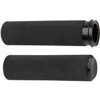 Image of 07-327 - Arlen Ness Knurled Grips For Harley Davidson FLDE 1750 2018-2020 - Black