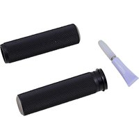 Image of 07-348 - Arlen Ness Knurled Grips For Harley Davidson FLD 1690 2012-2013 - Black/Titanium