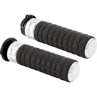 Image of 500-003 - Arlen Ness SpeedLiner Grips For Harley Davidson FLDE 1750 2018-2020 - Black/Chrome