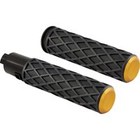 500-060 - Arlen Ness Diamond Grips For Harley Davidson FLHX 1923 2024 - Black/Gold
