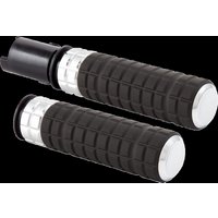 Image of 500-063 - Arlen Ness SpeedLiner Grips For Harley Davidson FLHX 1923 2024 - Black/Chrome