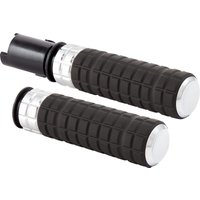 500-063 - Arlen Ness SpeedLiner Grips For Harley Davidson FLHX 1923 2024 - Black/Chrome