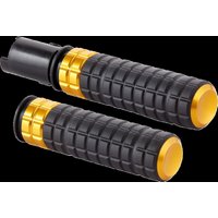 Image of 500-064 - Arlen Ness SpeedLiner Grips For Harley Davidson FLHX 1923 2024 - Black/Gold