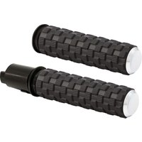 500-067 - Arlen Ness Air Trax Grips For Harley Davidson FLHX 1923 2024 - Black/Chrome