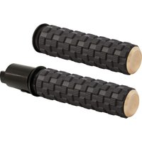 500-068 - Arlen Ness Air Trax Grips For Harley Davidson FLHX 1923 2024 - Black/Brass