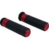 Image of 500-019 - Arlen Ness SpeedLiner Grips For Harley Davidson FLD 1690 2012-2013 - Black/Red
