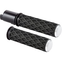 500-059 - Arlen Ness Diamond Grips For Harley Davidson FLHX 1923 2024 - Black/Chrome