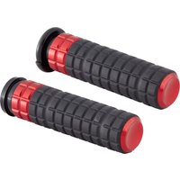 Image of 500-021 - Arlen Ness SpeedLiner Grips For Harley Davidson FLDE 1750 2018-2020 - Black/Red