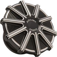 701-002 - Arlen Ness Vented Gas Cap For Harley Davidson FLD 1690 2012-2013 - Black/Silver