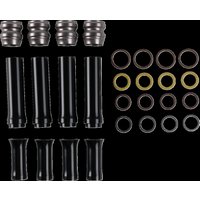 Image of 03-637 - Arlen Ness Pushrod Tube Cover Kit For Harley Davidson FLDE 1750 2018-2020 - Titanium Anodized