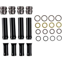 Image of 03-635 - Arlen Ness Pushrod Tube Cover Kit For Harley Davidson FLD 1690 2012-2013 - Titanium Anodized