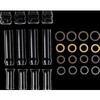Image of 03-634 - Arlen Ness Pushrod Tube Cover Kit For Harley Davidson FLD 1690 2012-2013 - Black Anodized