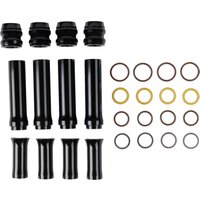 Image of 03-636 - Arlen Ness Pushrod Tube Cover Kit For Harley Davidson FLDE 1750 2018-2020 - Black Anodized