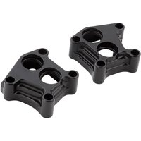 12-574 - Arlen Ness 10 Gauge Lifter Block Covers For Harley Davidson FLD 1690 2012-2013 - Black/Black Anodized