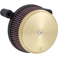 18-757 - Arlen Ness Big Sucker Stage I Air Filter Kit For Harley Davidson FLSTC 1690 2015-2017 - Brass