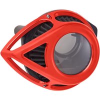 Image of 18-904 - Arlen Ness Clear Tear Air Cleaner Kit For Harley Davidson FLD 1690 2012-2013 - Red