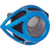 Image of 18-911 - Arlen Ness Clear Tear Air Cleaner Kit For Harley Davidson FLD 1690 2012-2013 - Blue