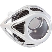 Image of 18-976 - Arlen Ness Clear Tear Air Cleaner Kit For Harley Davidson FLHRC 1584 2008-2010 - Chrome