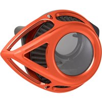 Image of 600-002 - Arlen Ness Clear Tear Air Cleaner Kit For Harley Davidson FLD 1690 2012-2013 - Orange